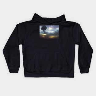 landscape pictures for wall grassy Kids Hoodie